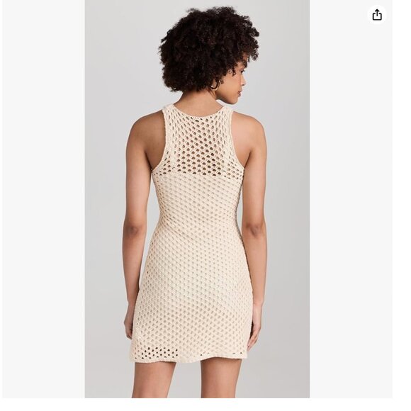 MINKPINK swim cover up Balmy Crochet Knit Mini Dress - Picture 5 of 9